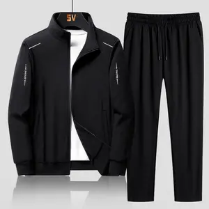 Men’s 2-Piece Tracksuit Set – Casual, Lightweight Polyester Zip-Up Jacket and Sweatpants Athletic Outfit for Gym, Running, and Workouts
