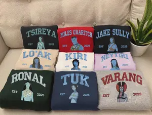 [NOTE THE SAMPLE YOU CHOOSE] Embroidered Avatar Movie Sweatshirt, Fire & Ash Family Tee, Avatar Pandora Tee, Jake Sully Varang Shirt, Gift For Him Her