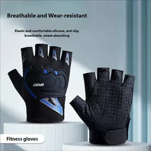 Men's Half-Finger Motorcycle Gloves Summer Anti-Slip Wear-Resistant Motorbike Sports Fitness Gloves Cross-Border Breathable Gloves