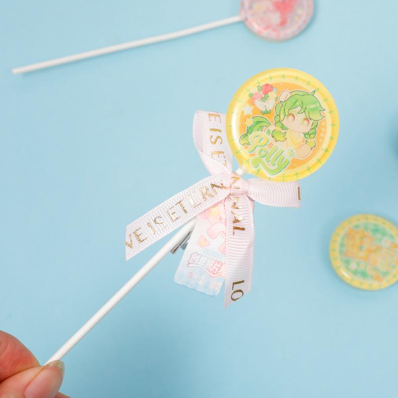 24Pcs Rainbow Polly Cartoon Lollipops | Viral Aesthetic Sweets for Kids Party Favors, Goodie Bag Stuffers & Gifts