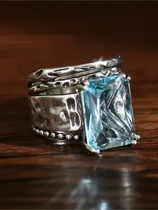 1 PC Bohemian Retro Ladies Engagement Ring, Wedding Ring, Promise Ring, Christmas, Halloween, Thanksgiving, and Other Holiday Gifts, Jewelry Ring for Her, Fashion Engagement Rings, Statement Ring, Elegant Ring