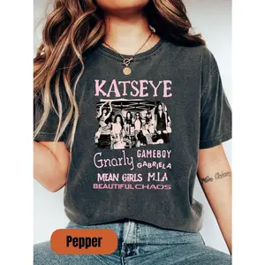 Katseye Music T-Shirt, Katseye Kpop Shirt, Katseye Beautiful Chaos Hoodie, Kpop Music Fan Gifts, Katseye Girls Shirt