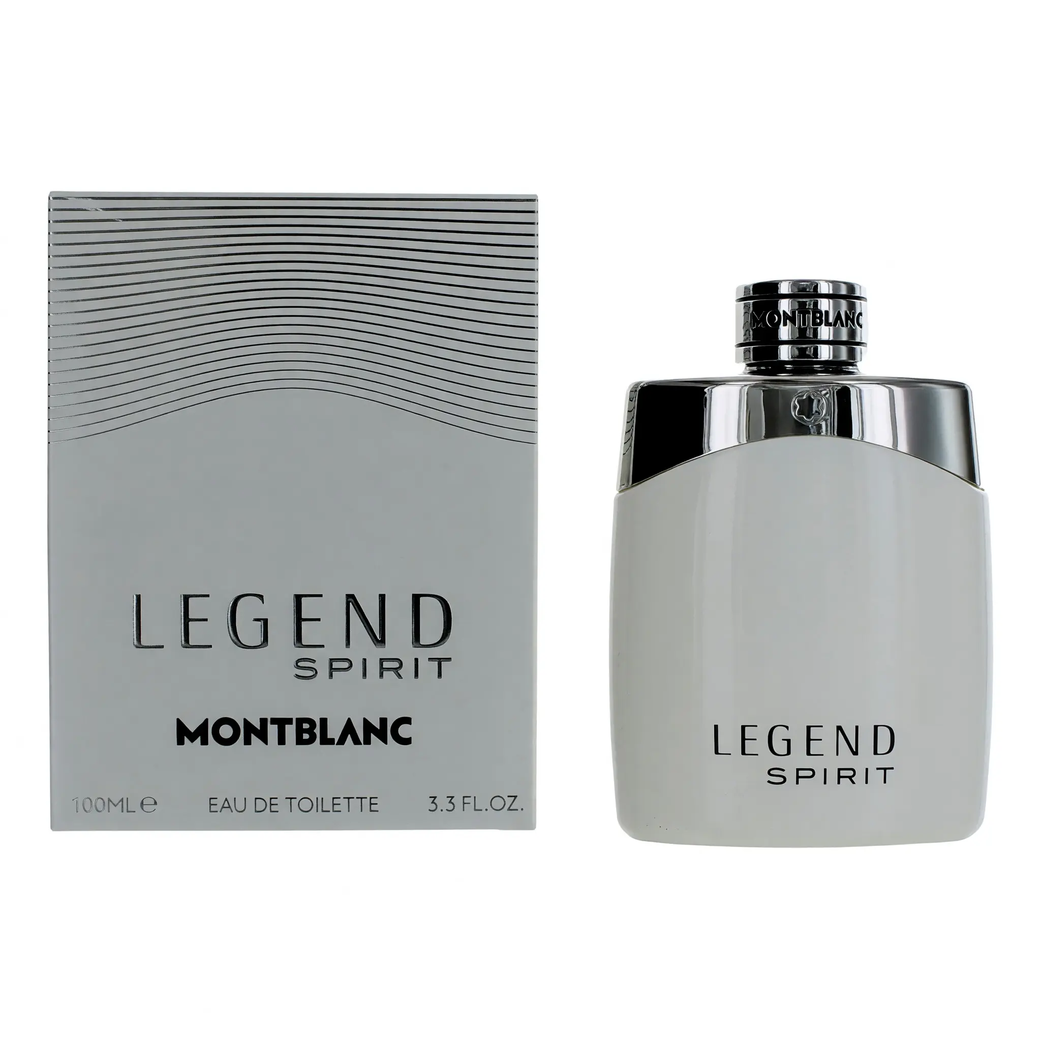 Men's Mont Blanc Legend Spirit Aromatic-Woody EDT Spray - 3.3 oz Refreshing Bergamot Mix Fragrance, Spray Bottle for Male Wear