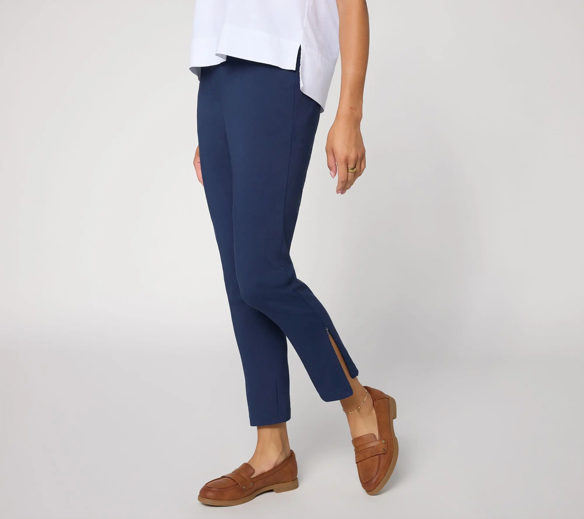 Ree by The Pioneer Woman Petite Slim Straight Trouser Pants