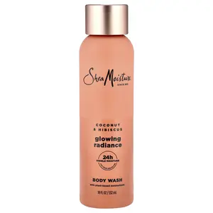 SheaMoisture Glowing Radiance Body Wash, Coconut & Hibiscus, 18 fl oz (532 ml)