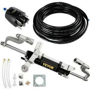 VEVOR Outboard Hydraulic Steering Kit, Hydraulic Steering Cylinder, Hydraulic Outboard Steering Kit