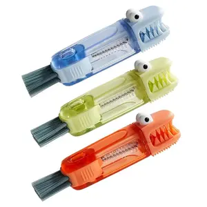 3 in 1 Cup Lid Cleaning Brush, 3 Counts Portable Multifunctional Silicone Cleaning Brush, Cup Lid Cleaning Tool, Kitchen Cleaning Tool