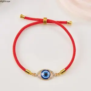 Adjustable Turkish Evil Eye Bracelet – Lightweight Enamel Charm Bangle, Stackable Spiritual Jewelry, Perfect for Daily Fashion & Birthday Gifts