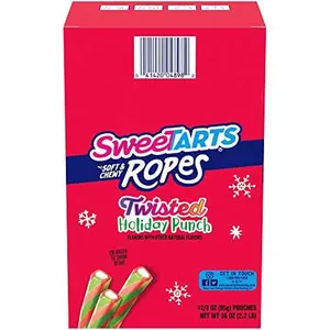 SweeTarts Ropes, Holiday Twisted Punch 3oz (pack of 12)