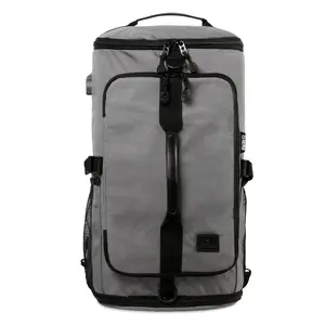 Unisex 19" Two Way Duffel, Laptop Backpack for School and Travel, Grey J World