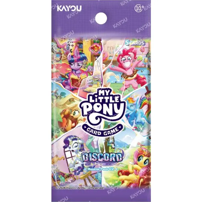 My Little Pony TCG MLP Kayou Cards - Series 2 Discord Booster Pack (5 Collectible Non-Sports Trading Cards)