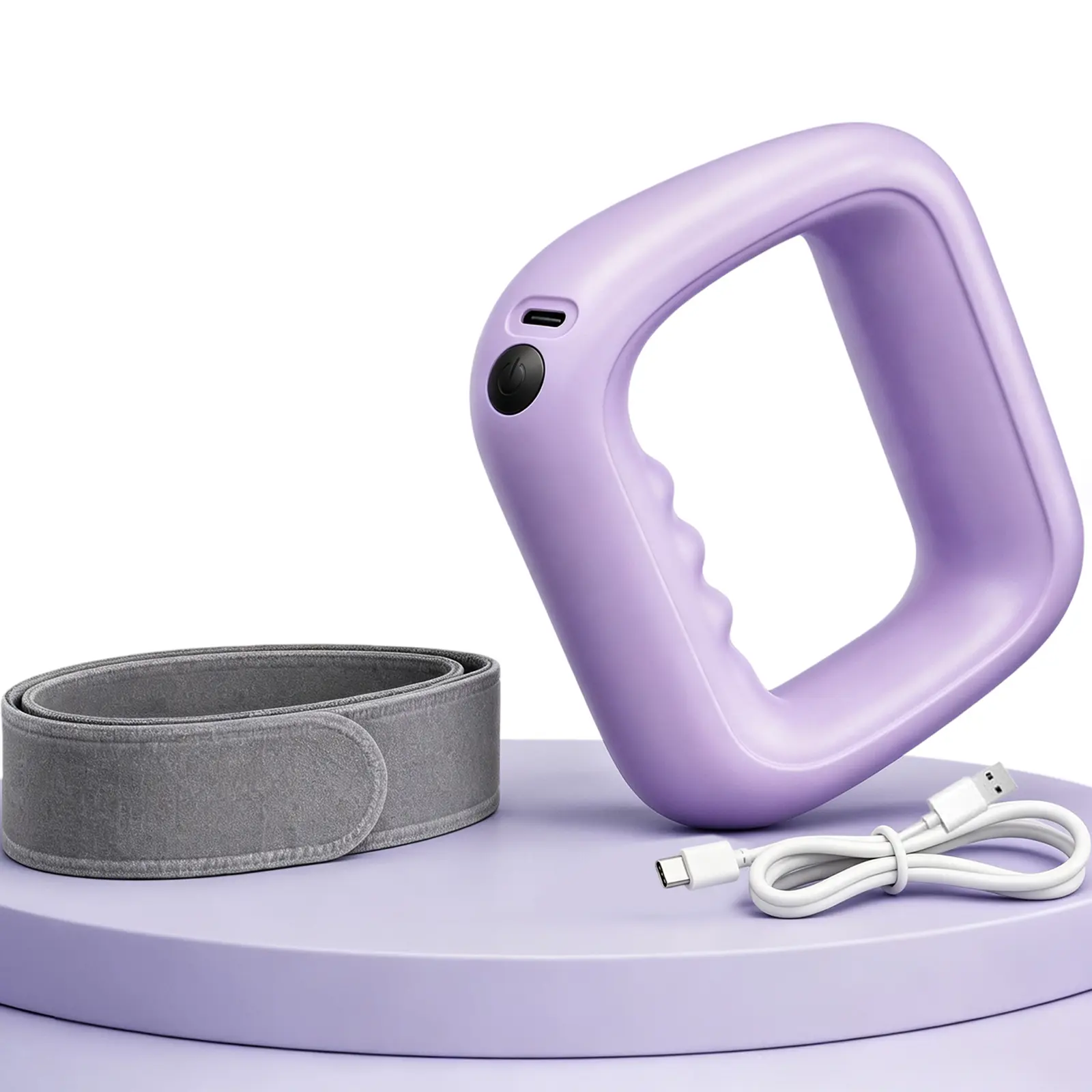Wearable Ring Massager Hands Free Design Multi Scene Use Rechargeable Compact Portable Care Gear