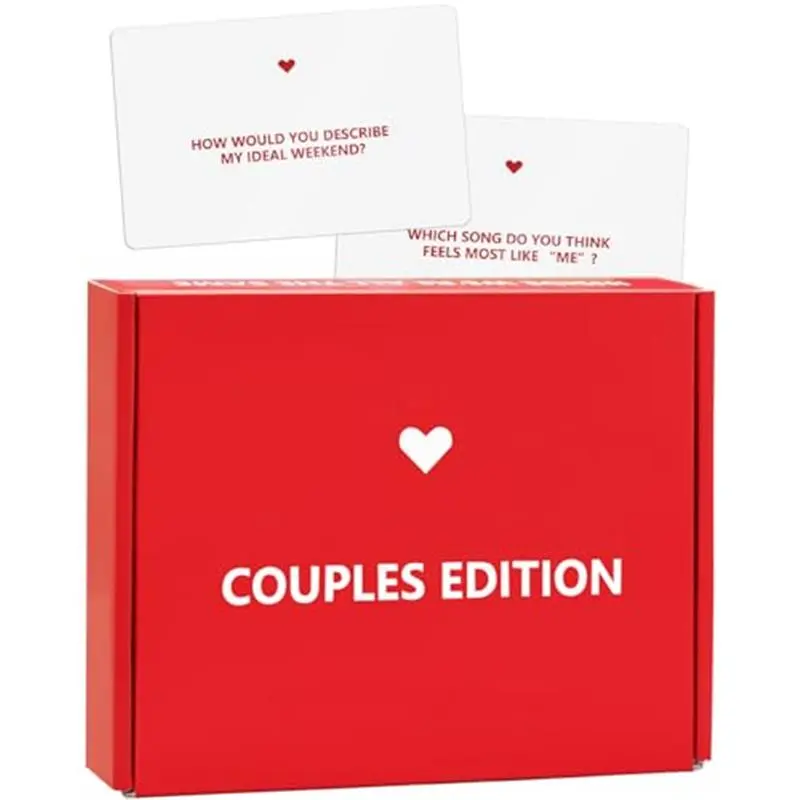 162 Conversation Starter Cards for Couples 2 Player Game for Memorable Date Night, Game Nights, Anniversaries, Valentine’s Day, Gift Ideas for Adults Deeper Connection