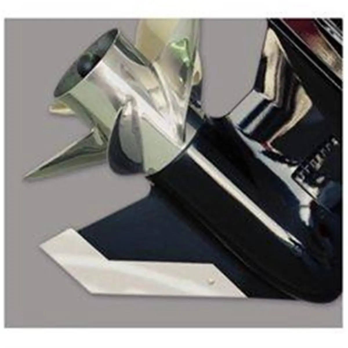 Megaware SkegPro 2663 Skeg Guard for Boat Motor Outboard, Stainless Steel Protector with a Mirror Polish Finish, Includes Drain Hole and Fits Various Models, Custom Look And Lasting Protection