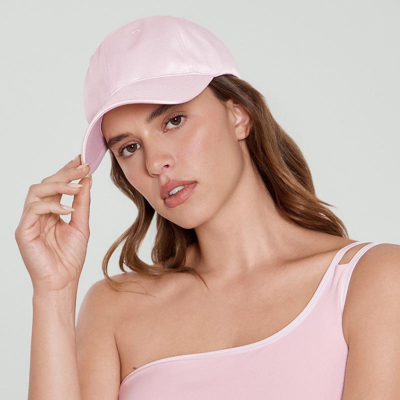 GLOWMODE Glow Everywhere Lightweight Satin Built-In Mesh Sweatband Adjustable Cap Hat Travel Vacation Daily Casual Wear