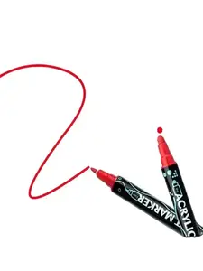Trending 24 Dual-Tip Acrylic Paint Pens | Drawing Markers for Wood, Canvas, Stone, Glass, Ceramic | DIY Crafts Art Set