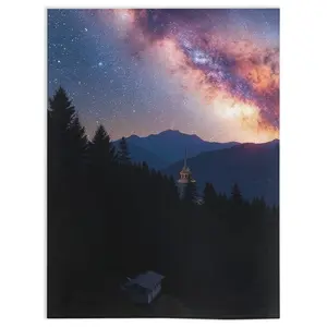 galaxy look out spot Minky Blanket