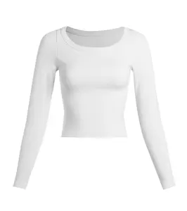 JESSENIA RIBBED LONG SLEEVE ONE SIZE TOP