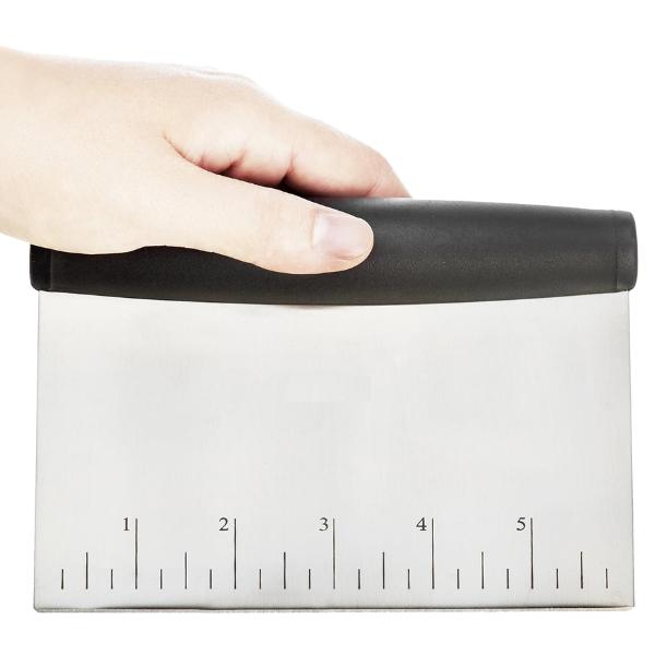 Multi-Purpose Bench Scraper – Stainless Steel Dough Cutter with Measurement Marks, Non-Slip Grip, Dishwasher Safe Baking Tool (6 Inch) Multi-Purpose Bench Scraper – Stainless Steel Dough Cutter with Measurement Marks, Non-Slip Grip, Dishwasher Safe Baking Tool (6 Inch)