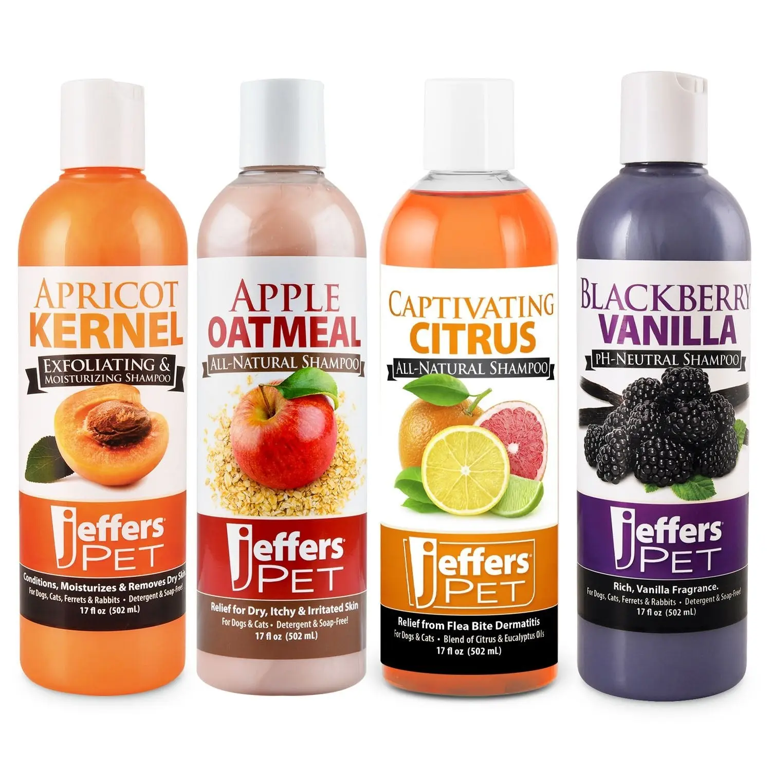 Jeffers Fruity Pup Shampoos, 4 Piece Kit Jeffers Fruity Pup Shampoos, 4 Piece Kit