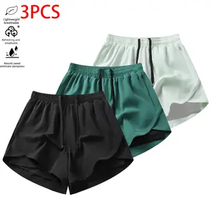 Women’s Summer Shorts 3-Pack – Fashionable, Versatile Outdoor Casual Athletic Shorts with a Faux Two-Piece Design