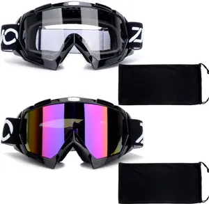 Dirt  Goggles,2 Pack ATV Goggles Motocross Off Road Riding  goggles Racing MX UTV Goggles