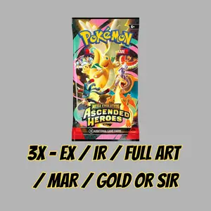 3x - Ex / IR / Full Art / MAR / Gold or SIR - Ascended Heroes