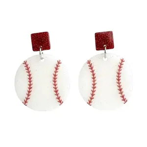 Baseball Sparkle Earrings
