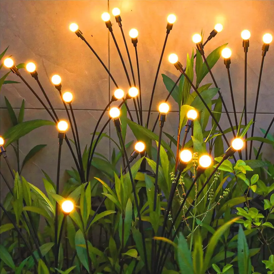 Upgraded Solar-Powered Firefly Garden Stake Lights - Wind-Swaying, Waterproof Starburst Outdoor Lights for Yd, Pathway Decor (Home Improvement, Garden Supplies), Firefly Lights, Path Decor