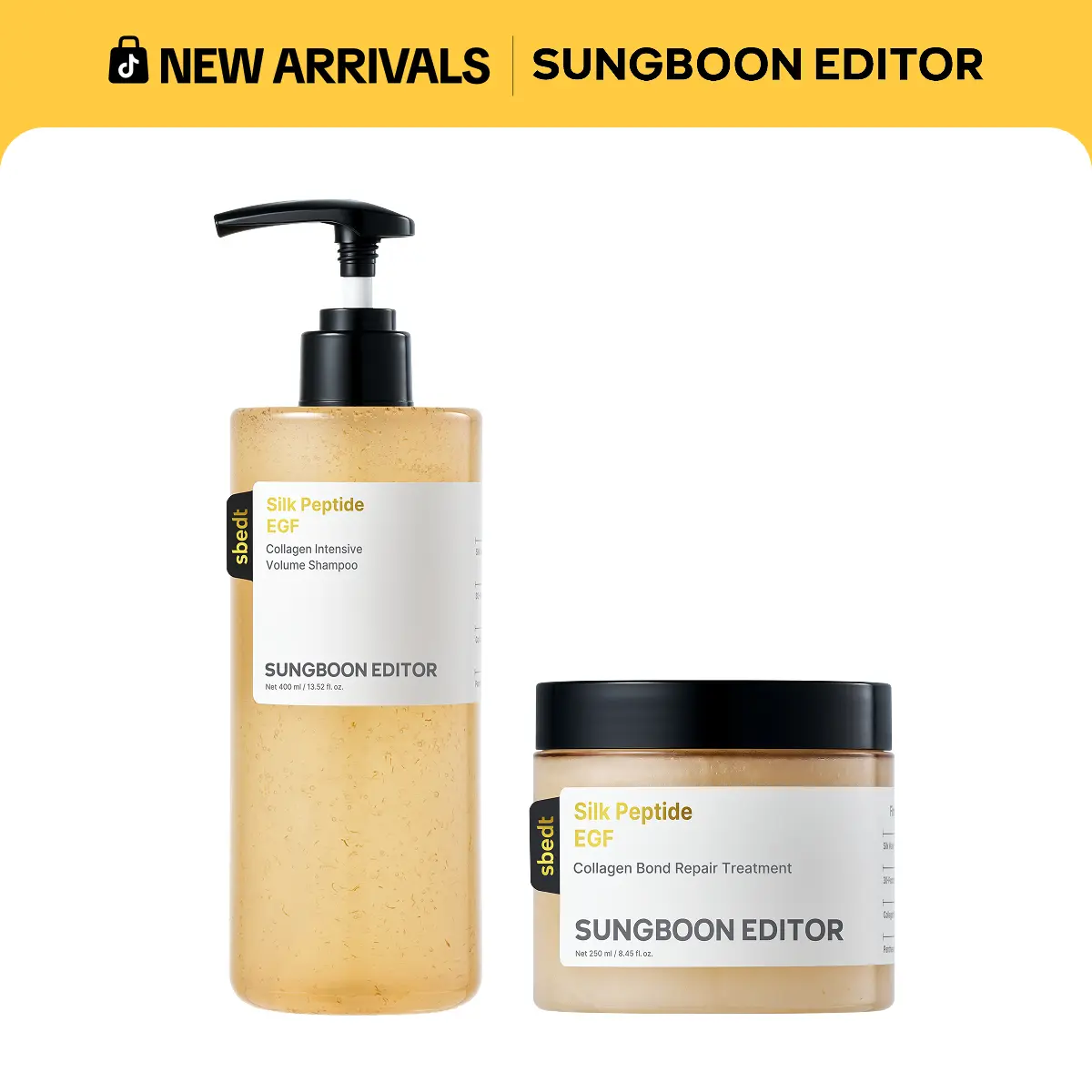 [Sungboon] Scalp Recovery Duo | EGF Ampoule Shampoo & Peptide Treatment, Anti-Hair Loss & Damage Repair Care | Low-Dalton Collagen, EGF, 30 Peptides & 17 Amino Acids | Reduces Shedding, Strengthens & Nourishes Hair | Korean Skincare, K-Beauty