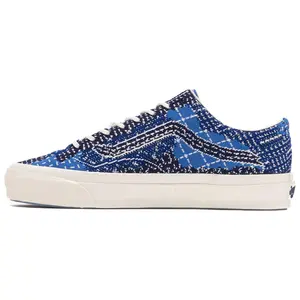 FDMTL x Vans Old Skool 36 Low-Top Skate Shoes for Men in Blue, Comfortable, Durable, and Versatile Trending Shoes, House White Official Shoes to Get / Maison Mihara