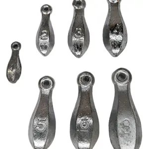 10 Pack Bank Sinkers - 1oz to 5oz Sizes - Cone Shape Design - Durable Performance - US Origin