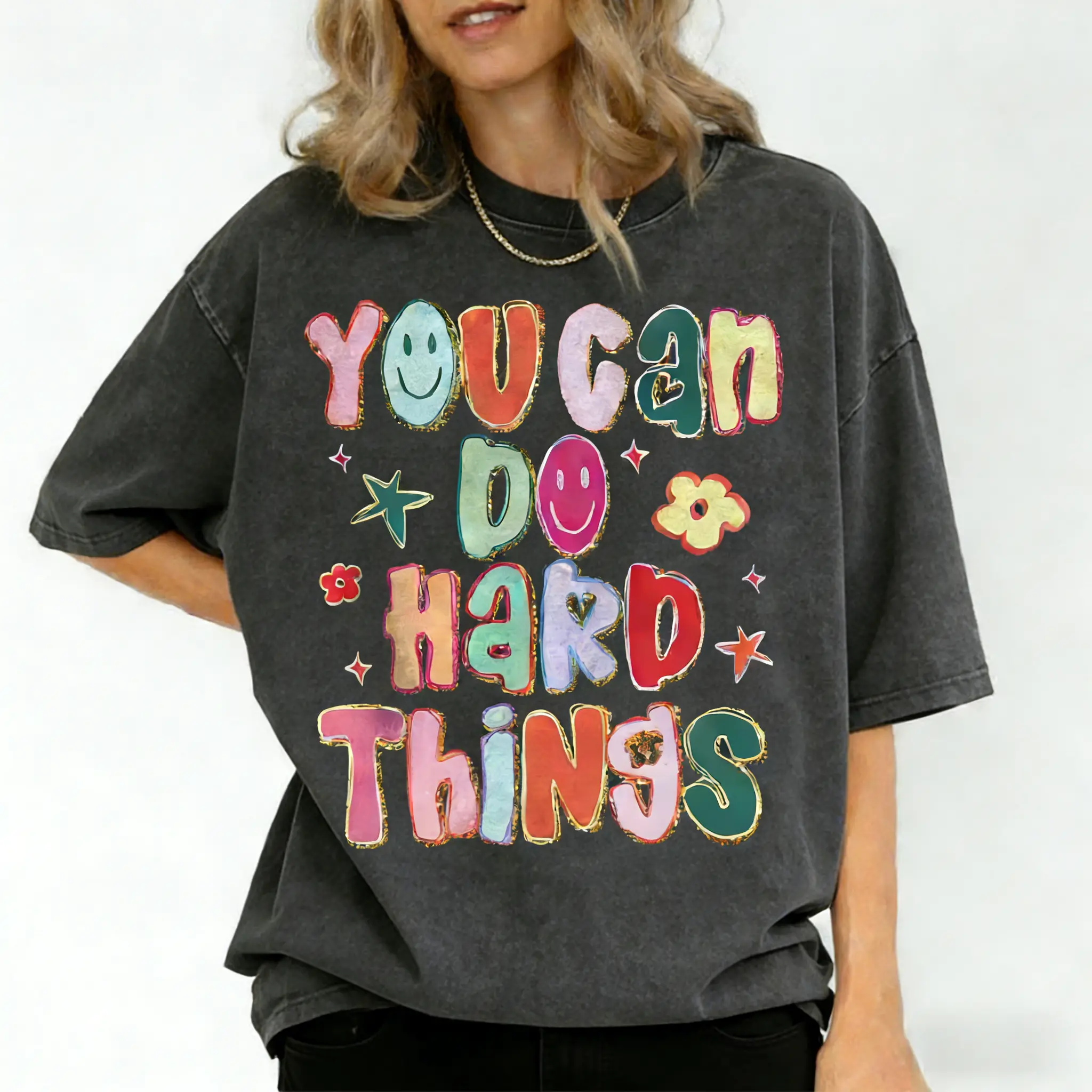 Comfort Colors You Can Do Hard Things Teacher Shirt, School Counselor T-Shirt, Special Education Teacher Shirt, SPED Teacher Shirt Gift