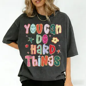 Comfort Colors You Can Do Hard Things Teacher Shirt, School Counselor T-Shirt, Special Education Teacher Shirt, SPED Teacher Shirt Gift