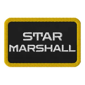 STAR MARSHALL TITLE EMBROIDERED PATCH - HELLDIVERS