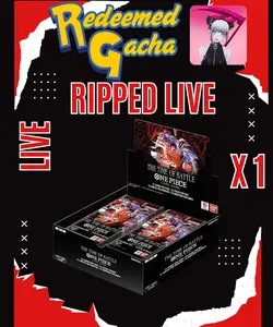 1x One Piece TCG OP-16 Booster Box - RIPPED LIVE - The Time of Battle OP16 - English