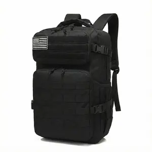 Military Tactical Backpack for Hiking, Trekking, Camping & Travel – MOLLE Army Assault Rucksack 35L , 3-Day Bug Out Pack with Large Capacity, Durable Water-Resistant Fabric, Multiple Compartments & Comfortable Padded Straps