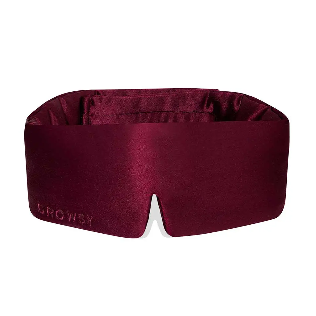 Drowsy Sleep Co Silk Eye Mask - La Vie En Rouge