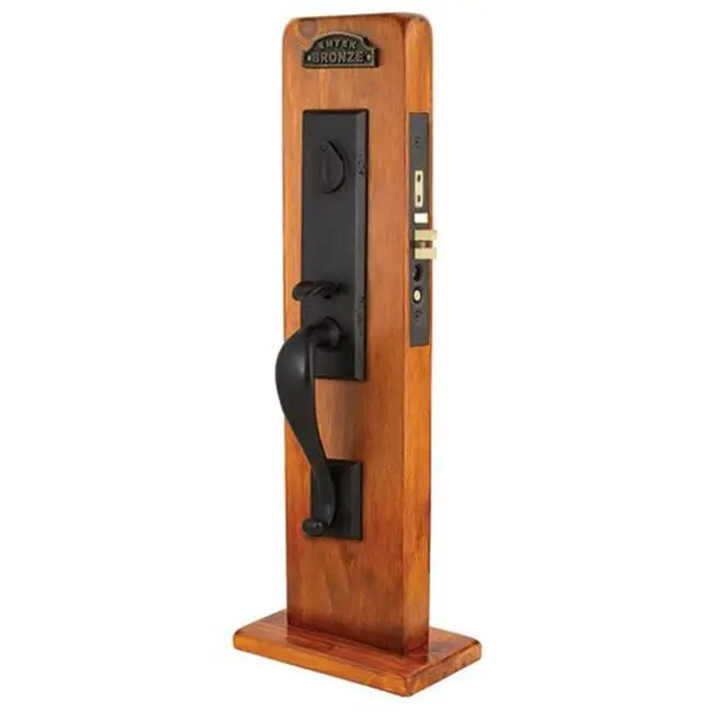 Emtek F13332550BULH Entryset , F13 , Rectangular Monolithic Mortise , 2-1/2 Backset , Butte Knob , LH