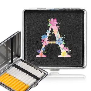 Durable Cigar Organizer PU Box, Lightweight Storage Case, Leather Container, Convenient Cigarette Protector, Stylish Cover, Travel Accessory