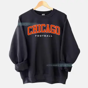 Chicago Football Vintage Sweatshirt T-Shirt,Retro Chicago Bear Football Sweatshirt , Chicago Bear Fan Gift , Sunday Football E3