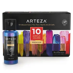 Arteza® Craft Acrylic Paint Set - Iridescent, 10 pc. - ARTZ-9713