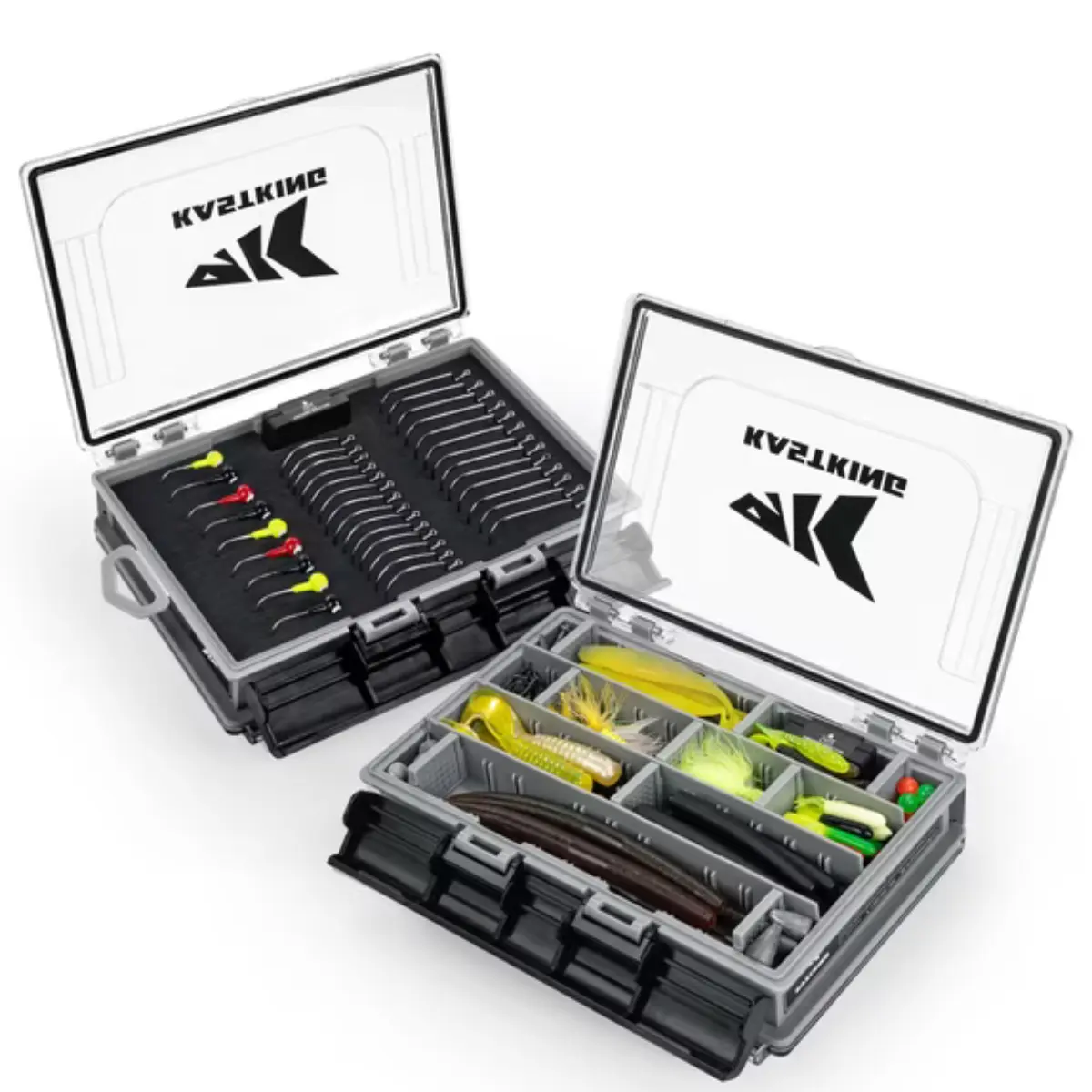 KastKing Double-Sided Waterproof Fishing Tackle Box – Adjustable Dividers,1 Pack -3500