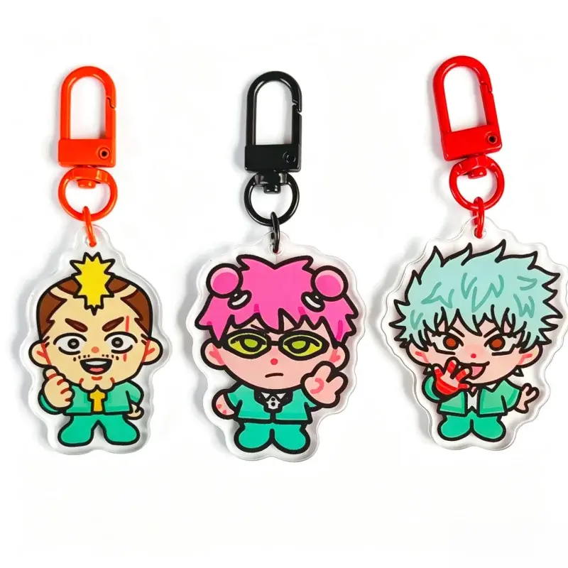 The Disastrous Life of Saiki K Acrylic Keychain Saiki Kusuo Nendou Riki Kaidou Shun, Bag Charm, Gift for Fans, Saiki Kusuo no Psi-nan