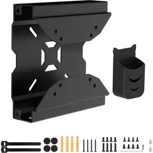 Mount for Lenovo Mini PC VESA Mount for Lenovo ThinkCentre M910Q M720Q M700 M600 M710Q M715Q Tiny Desktop Computer Wall VESA and Under Desk Mounting Bracket or Mounting to Monitor Arm with Pen Holder