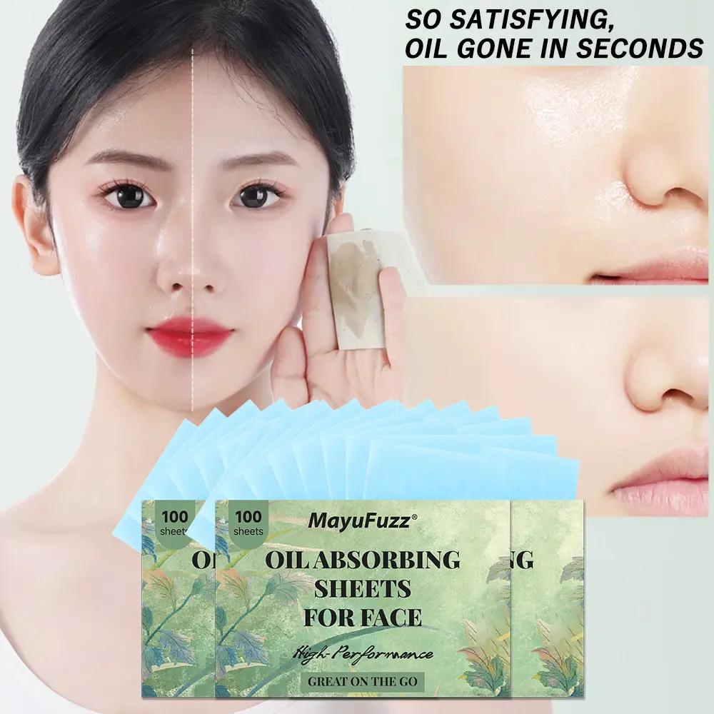 Oil Blotting Papers for Face, 300 Sheets Oil Control Film for Oily Skin, Absorb Excess Oil Instantly, Keep Skin Fresh & Matte, Portable Facial Blotting Paper for Daily Use