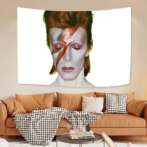 Glam Rock singer David B-bowieS Tapestry Artistic Textile Decor Easy-Hang microfiber wall hanging creates perfect backdrops for photos or events. Ideal for living rooms, bedrooms & outdoor decor Enhances Ambiance Changeable Decor