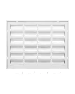 Return Air Filter Grille For W24 X H18 Inch Duct Opening, Vent Cover And Filter Grill Replacement For HVAC Systems, Durable Metal Construction, Easy Installation, Universal Fit For Residential And Commercial Airflow