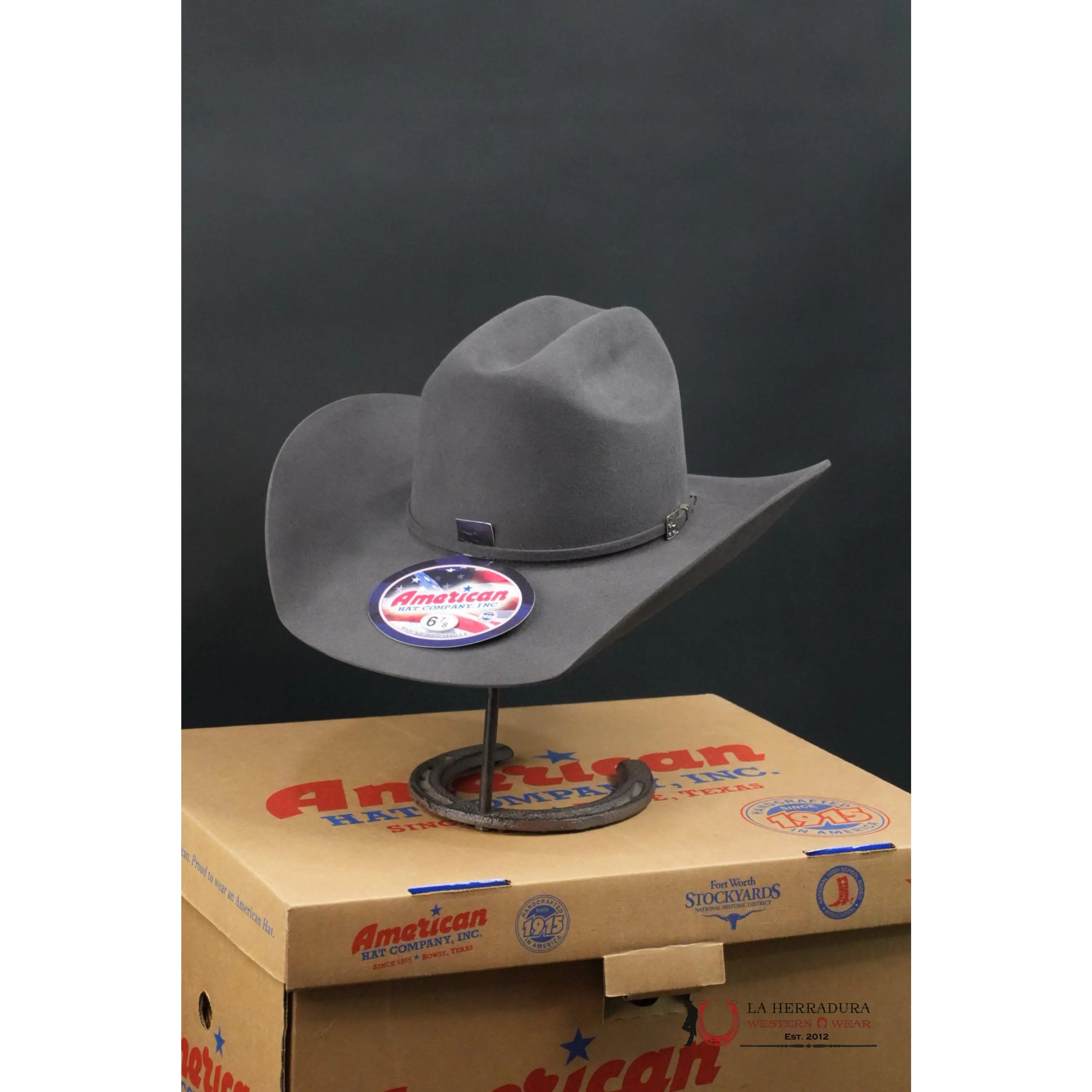 Unisex 100X American Felt Cowboy Hat - Steel Gray Classic Tejano Style Western Hat with Custom Shaping & Personalized Fit, American Hat