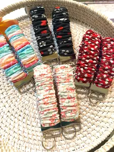 Scrunchie Key Fob - Mix n Match Riley Blake Collection -  Handmade